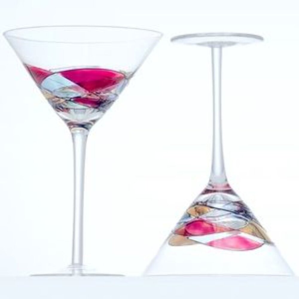 Antoni Barcelona 2-Piece Martini Glass Gift Box Set NWT